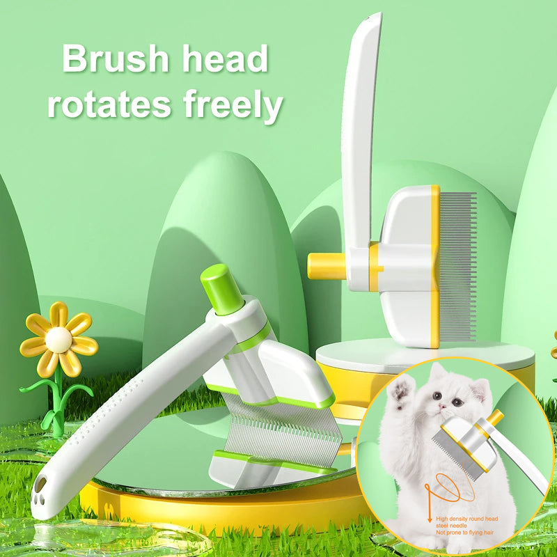 PetClean™ One-Click Self Cleaning Pet Brush – Removes Shedding Hair in Seconds