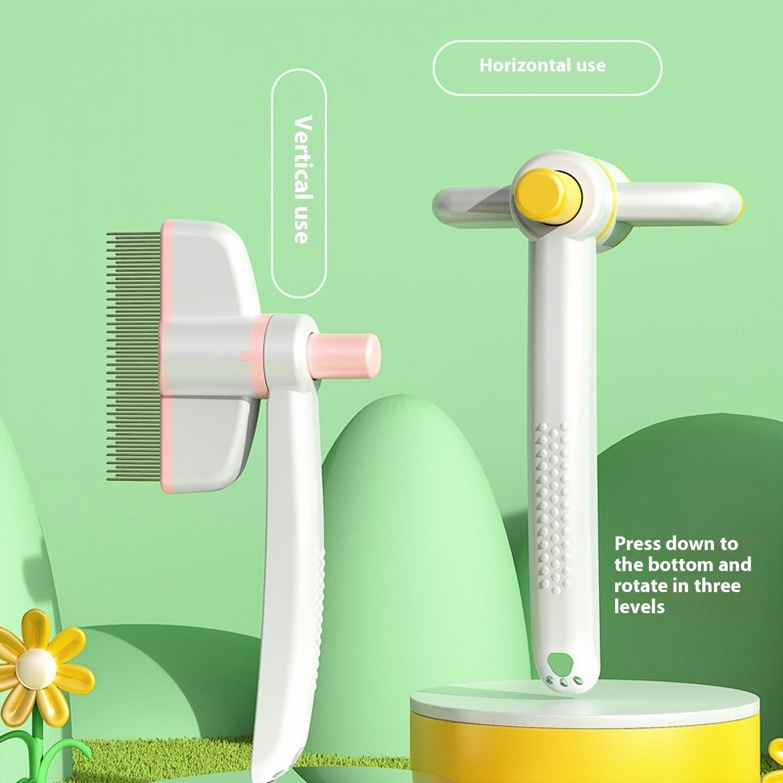 PetClean™ One-Click Self Cleaning Pet Brush – Removes Shedding Hair in Seconds